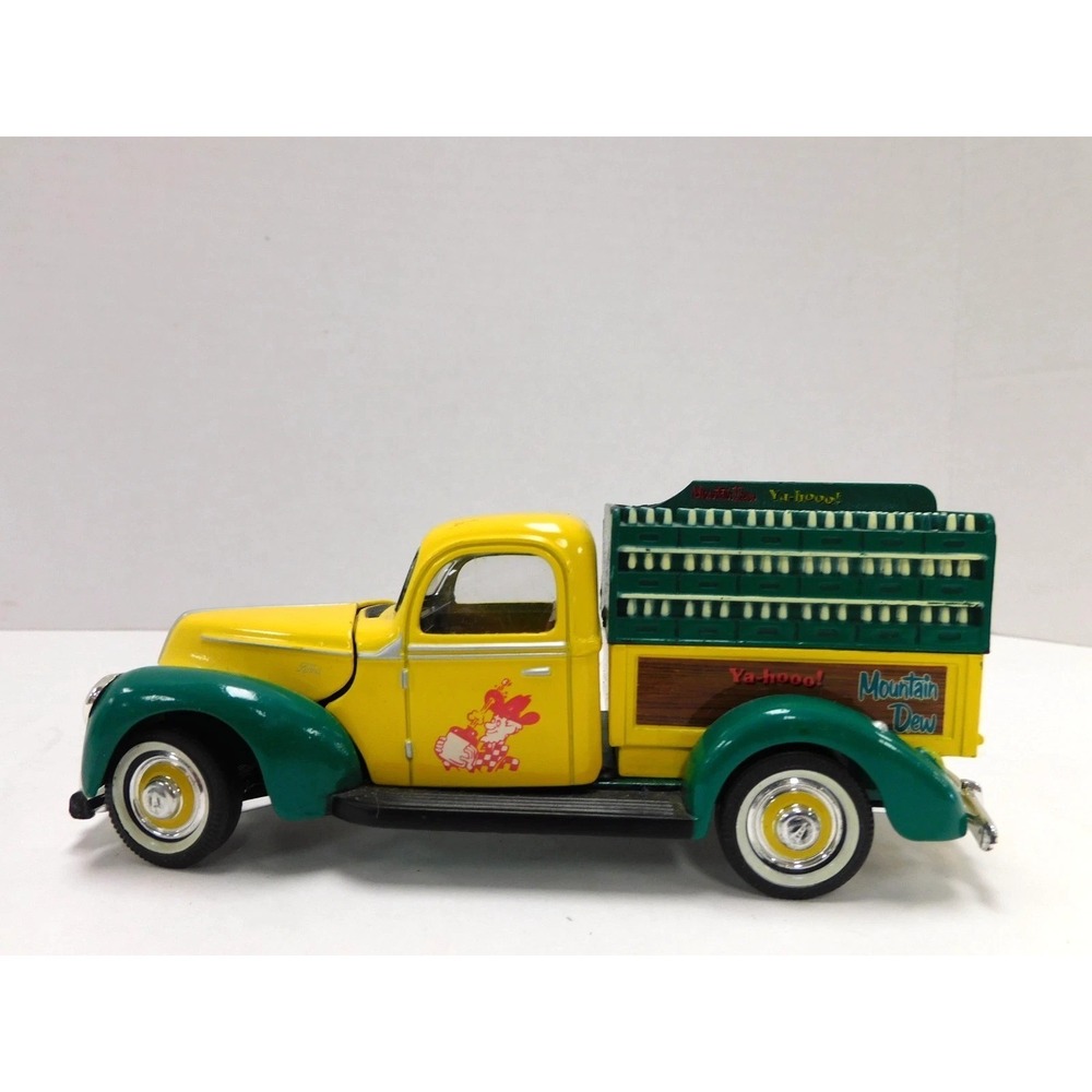 Mountain Dew Ya-hooo! Diecast Ford  Truck Yellow Green Soda Collectible DW90